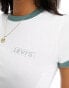 Фото #6 товара Levi's mini ringer t-shirt with small logo in white green