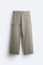 Straight fit cargo trousers