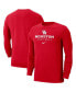 Фото #1 товара Men's Red Houston Cougars Long Sleeve T-shirt