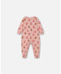 ფოტო #3 პროდუქტის Baby Girls Baby Organic Cotton One Piece Pajama Pink Christmas Cookies