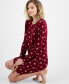 Фото #3 товара Women's Soft Knit Printed Sleepshirt, Created for Macy's