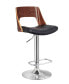 Фото #1 товара Bentwood Wood Bar Stool with Diamond Quilted Finish Curved Seat and Back
