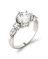 ფოტო #1 პროდუქტის Moissanite Engagement Ring 2-1/5 ct. t.w. Diamond Equivalent in 14k White Gold