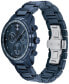 ფოტო #2 პროდუქტის Men's Bold Verso Dark Blue Ionic Plated Steel Bracelet Watch 44mm
