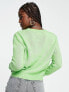 JDY crew neck jumper in green