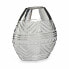 Vase Width Silver Ceramic 8 x 19,5 x 17,5 cm (6 Units)