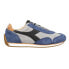 Фото #1 товара Diadora Equipe Suede Sw Lace Up Mens Blue, Grey Sneakers Casual Shoes 175150-75