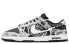 Фото #2 товара 【定制球鞋】 Nike Dunk Low 时空机械 手绘喷绘 特殊礼盒 解构鞋带 低帮 板鞋 男款 深灰 / Кроссовки Nike Dunk Low DJ6188-002