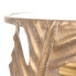 Фото #7 товара Вспомогательный стол Листья 35 x 35 x 50 cm Стеклянный Позолоченный Металл