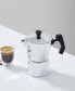 Фото #5 товара Эспрессо кофеварка на 3 чашки JoyJolt итальянская Мокка алюминиевая