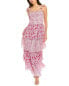 Ash & Eden Polina Maxi Dress Women's Pink Xs