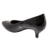 Фото #5 товара Trotters Kiera T1805-045 Womens Black Wide Leather Slip On Pumps Heels Shoes 7