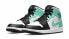 Jordan Air Jordan 1 mid "island green" 减震防滑耐磨 中帮 复古篮球鞋 男款 蓝黑白