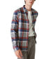 Фото #3 товара Men's Plaid Button-Down Flannel Utility Shirt