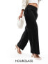 Фото #1 товара ASOS DESIGN Hourglass mid rise straight leg trouser in black