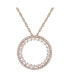 ფოტო #1 პროდუქტის Round Diamond (1/2 ct. t.w.) Necklace in 14k White or Rose Gold