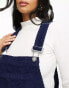 Фото #4 товара DTT Petite Lucine cord pinafore dress with pockets in navy