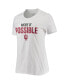 Фото #3 товара Women's White Indiana Hoosiers More Is Possible T-shirt
