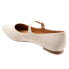 Trotters Hester T2007-270 Womens Beige Canvas Mary Jane Flats Shoes