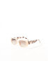 Фото #3 товара AIRE X ASOS ceres rectangle sunglasses in beige with tort arms