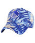 Men's Royal Golden State Warriors Tropicalia Floral Clean Up Adjustable Hat