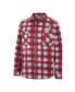Фото #3 товара Men's Crimson, White Alabama Crimson Tide Ellis Plaid Full-Snap Shirt Jacket