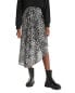 Фото #1 товара The Kooples Animal-Print Skirt Black Multi Size 0 US XS