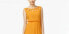 NY Collection Women's Handkerchief Hem Sleeveless Dress Yellow M