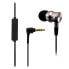 V7 3.5 mm Noise Isolating Stereo Earbuds with In-line Mic - iPad - iPhone - Mp3 - iPod - iPad - Tablets - Smartphone - Laptop Computer - Chromebook - PC - Aluminum - Headset - In-ear - Calls & Music - Silver - Binaural - Play/Pause