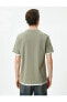 Фото #13 товара 4sam10271hk 876 Haki Erkek Jersey Kısa Kollu Basic T-shirt