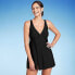 Фото #1 товара Women's Side Slit Swim Dress - Kona Sol Black S