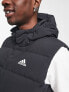 adidas Outdoor Helionic puffer gilet in black