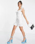 Collective the Label Petite exclusive frill mini tea dress in white weiß, 34 - фото #3