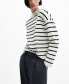Фото #3 товара Women's Perkins Neck Stripe-Print Sweater