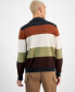 Фото #2 товара Men's Charles Colorblocked Button-Front Cardigan Sweater, Created for Macy's