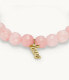 Mineral bead bracelet with rose gold JF04329710