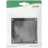 InLine Fan grid aluminum filter - black - 80x80mm