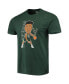 Фото #3 товара Men's Giannis Antetokounmpo Heathered Hunter Green Milwaukee Bucks Bobblehead T-shirt