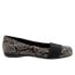 Фото #1 товара Trotters Samantha T1812-018 Womens Black Extra Wide Ballet Flats Shoes