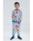 ფოტო #2 პროდუქტის Little Boys Sonic the Hedgehog Tails Knuckles French Terry Sweatshirt and Jogger Pants Set to