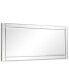 Фото #4 товара Moderno Squared Corner Beveled Rectangle Wall Mirror, 54" x 24" x 1.18"