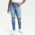 Фото #3 товара Women's High-Rise Skinny Jeans - Universal Thread Medium Wash 0
