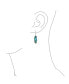ფოტო #4 პროდუქტის Geometric Iridescent Rainbow Natural Abalone Shell Natural Oval Long Dangle Earrings For Women Teen .925 Sterling Silver Lever Back