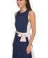 Фото #4 товара Women's Sleeveless Tie-Waist A-Line Dress