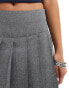 Фото #9 товара ASOS DESIGN pleated mini skirt in grey - GREY