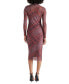 ფოტო #2 პროდუქტის Women's Vivienne Paisley Turtleneck Midi Dress