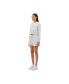 ფოტო #2 პროდუქტის Women's Crown Eco-Fleece Cropped Crew Neck Sweatshirt - BLEH10500