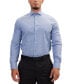 Фото #3 товара Men's Modern Spread Collar Textured Fitted Shirt