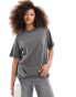 Фото #1 товара Pull&Bear oversized t-shirt in washed grey