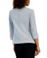 Petite Stretch-Crepe One-Button 3/4-Sleeve Jacket